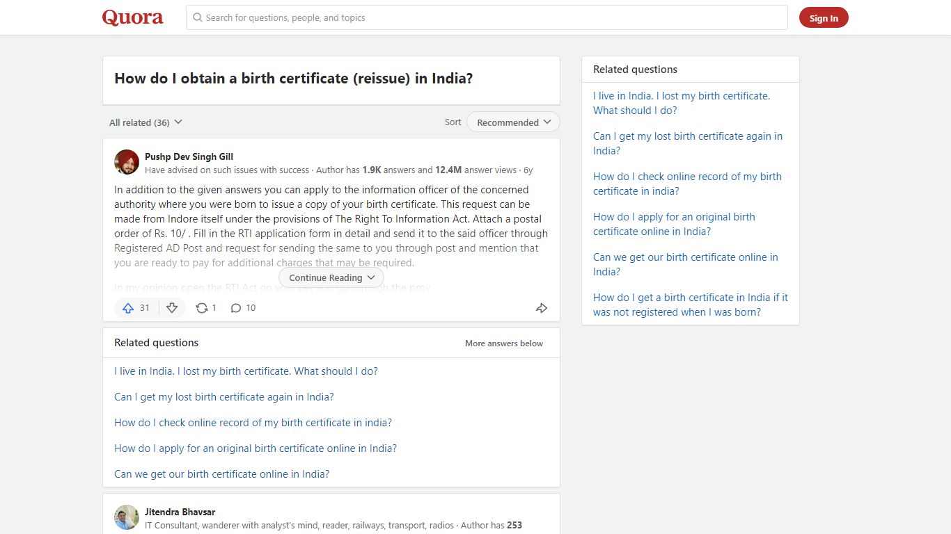How to obtain a birth certificate (reissue) in India - Quora